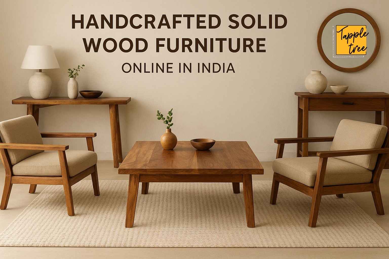 Why Handcrafted Solid Wood Furniture is the Best Choice for Modern Indian Homes – Tapple Tree